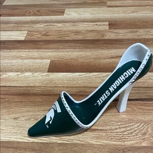 Women's Green and White Heels
